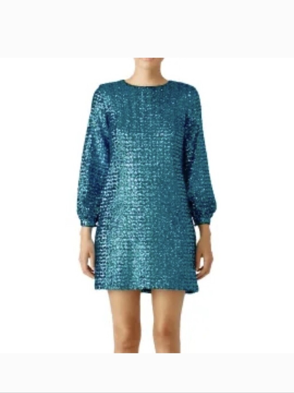 Women's Hunter Bell Teal Sequin Mini Dress Size 0